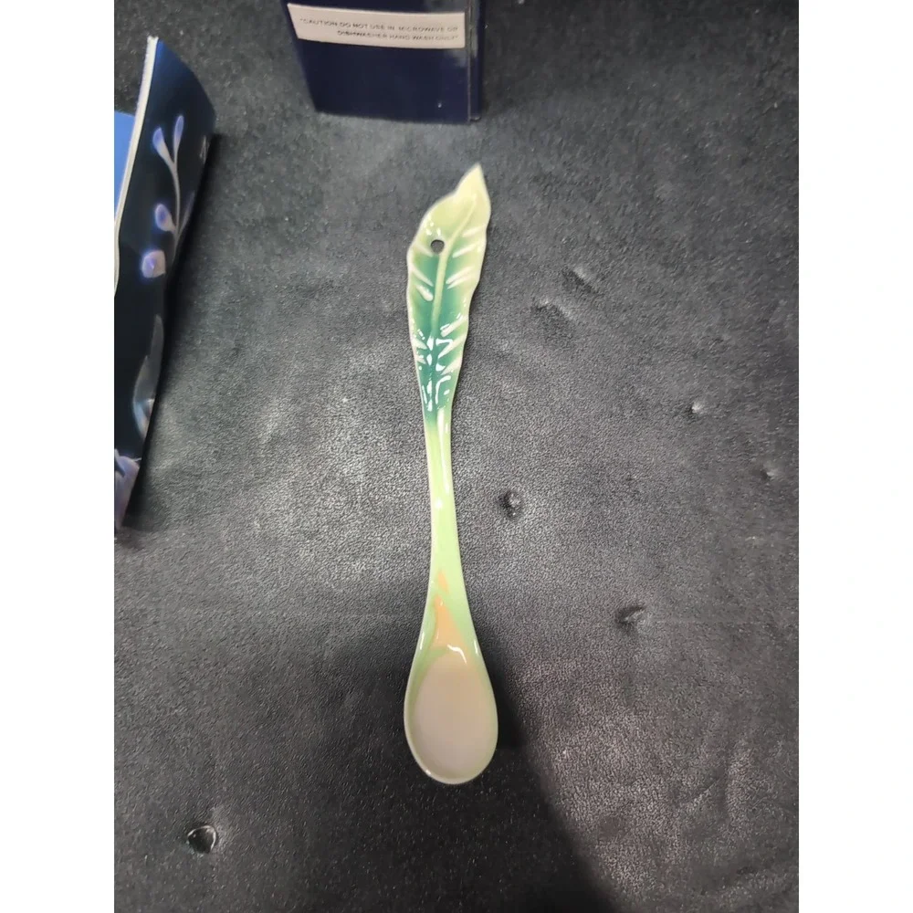 Franz Sculptured Porcelain Spoon FZ00298, Jungle Safari Monkey Design, Art Spoon